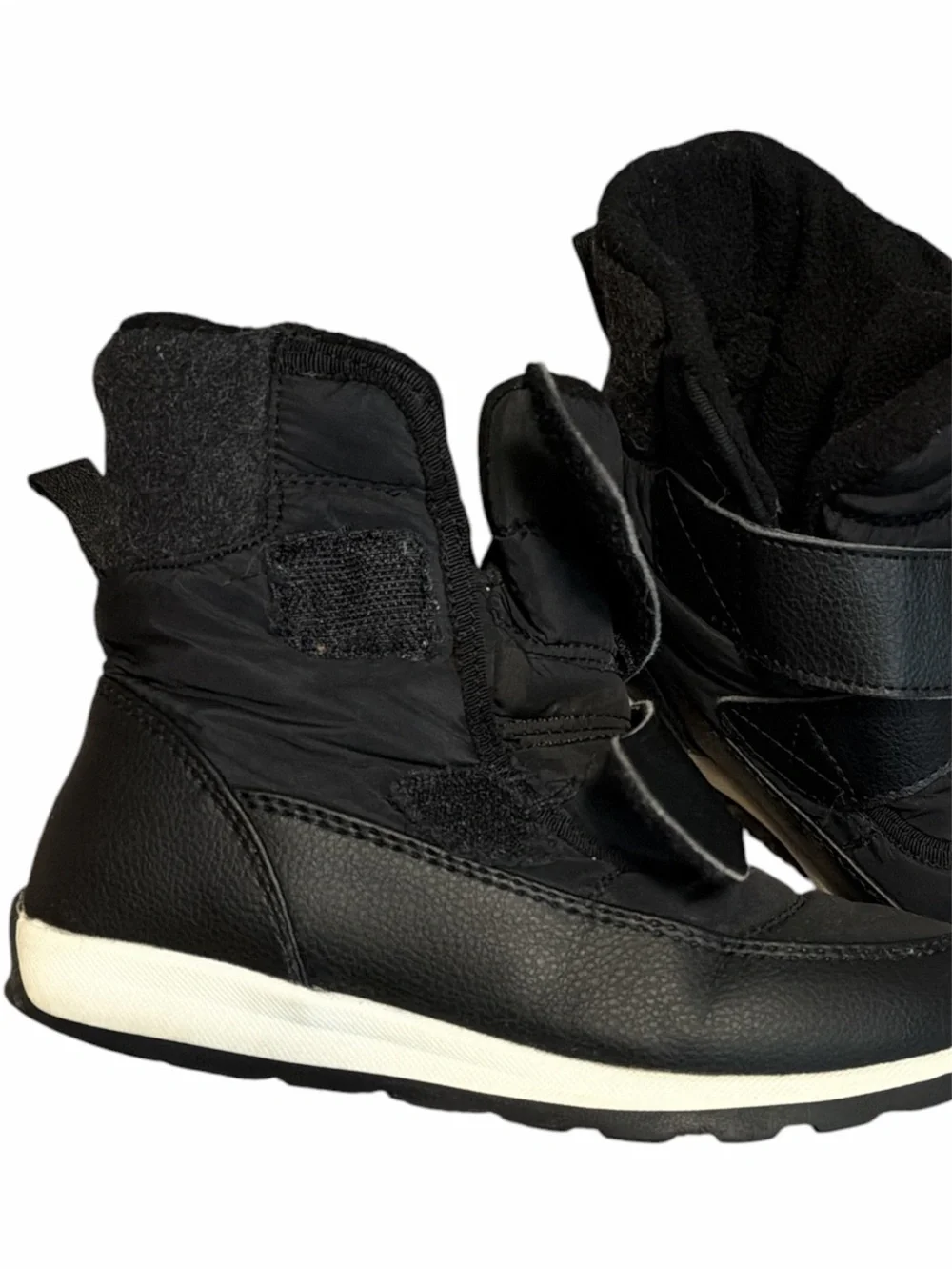 Boy’s Black Velcro Snow Boots